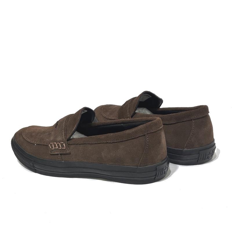 CONVERSE ブラウン スエード ローファー CONVERSE（コンバース） 【爆買】コンバース オールスター コイン