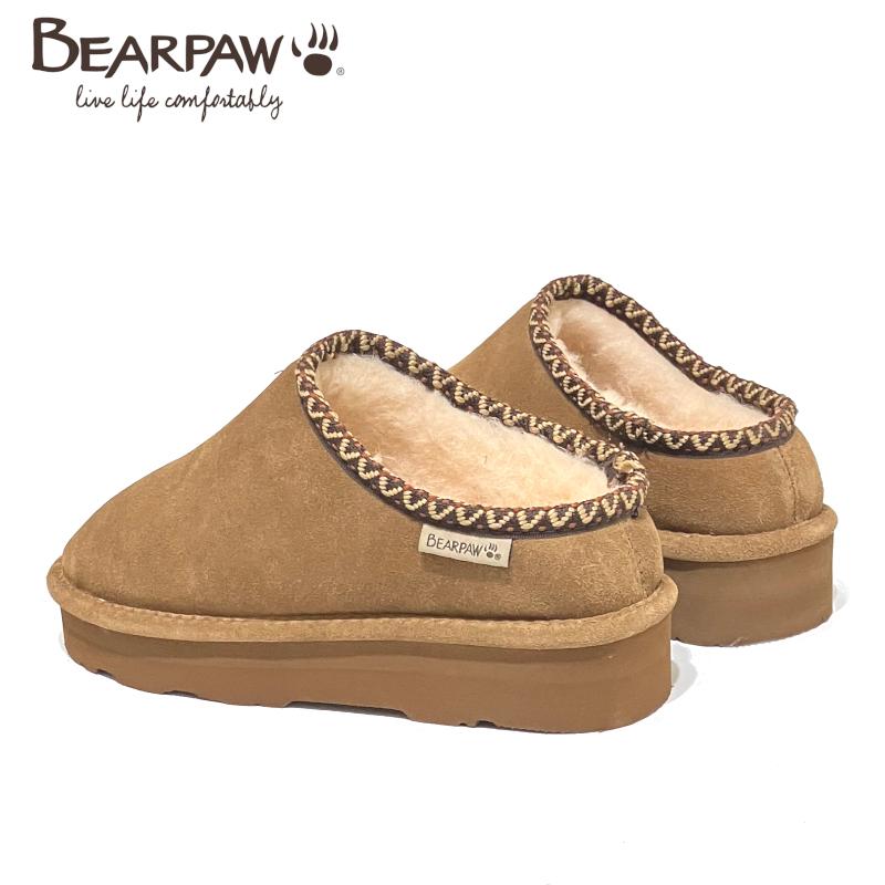【美品】ベアパウ Bearpaw BoetisⅡ ファーショートムートンブーツ ベアパウ BEAR PAW レディースブーツ INDIGO ミニムートングル JONNIE 靴
