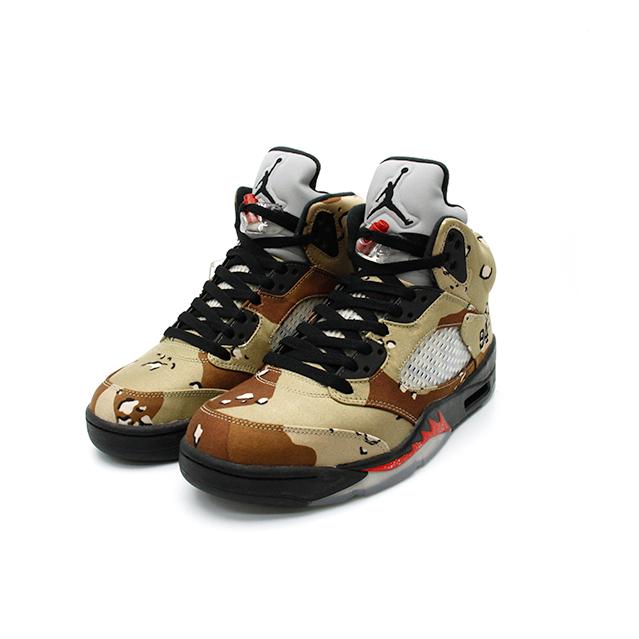 ナイキ Nike スニーカー エア ジョーダン 5 レトロ シュプリーム デザート カモ Air Jordan 5 Retro Supreme Desert Camo 824371 201 824371 201 E Minor 通販 Yahoo ショッピング