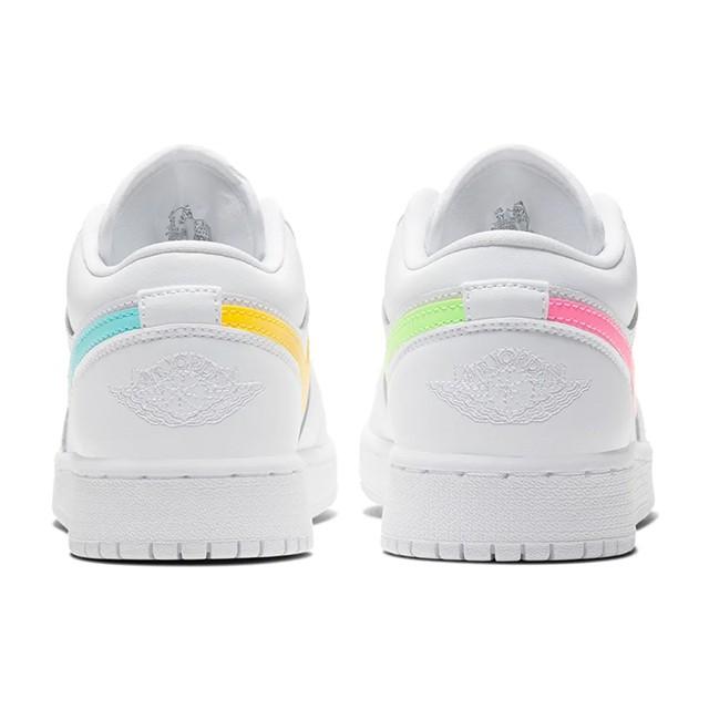 jordan 1 low white neon women's