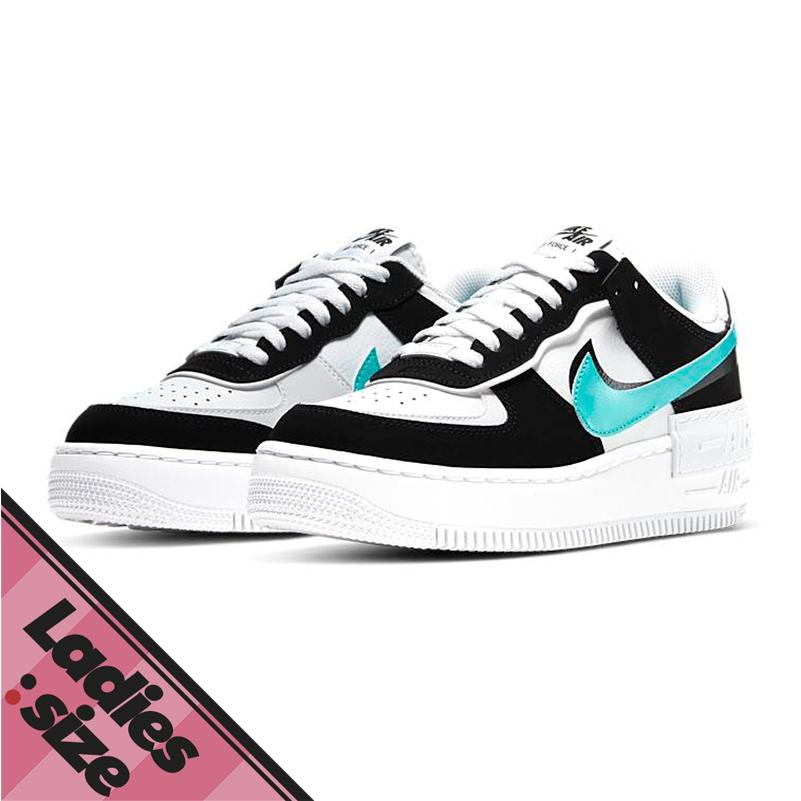 nike air force 1 shadow white black aurora