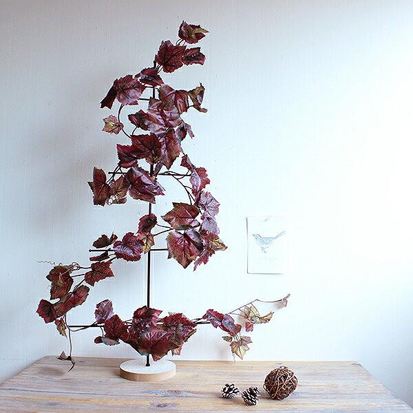 グレープリーフガーランド   フェイクグリーン 造花 インテリア  ブラウン |  | 02