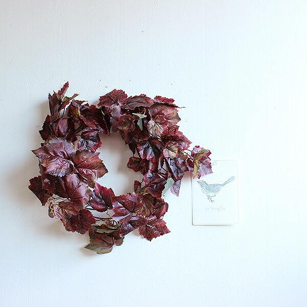 グレープリーフガーランド   フェイクグリーン 造花 インテリア  ブラウン |  | 03