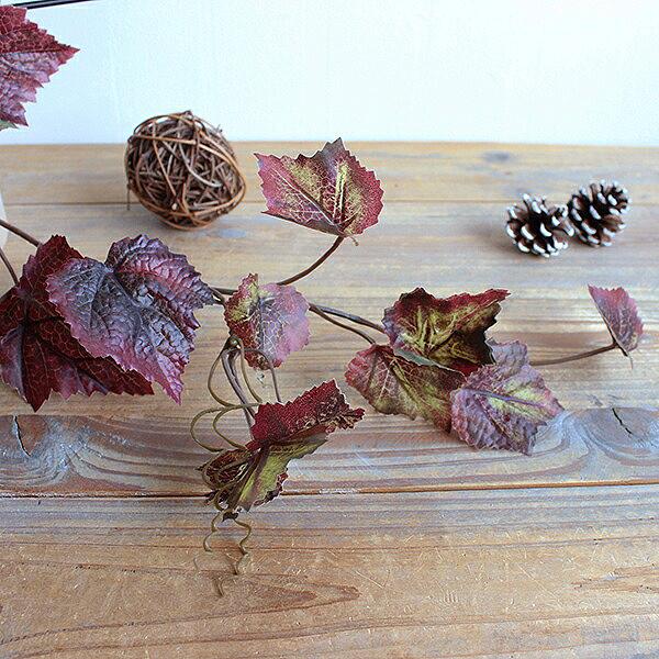 グレープリーフガーランド   フェイクグリーン 造花 インテリア  ブラウン |  | 04