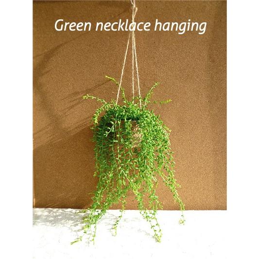 グリーンネックレスハンギング 観葉植物 造花 インテリア ＣＴ消臭 触媒 フェイクグリーン 吊り下げ