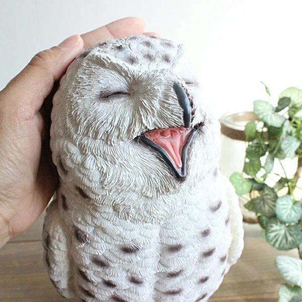 シロフクロウ hilarious　雑貨 アニマル オーナメント |  | 04