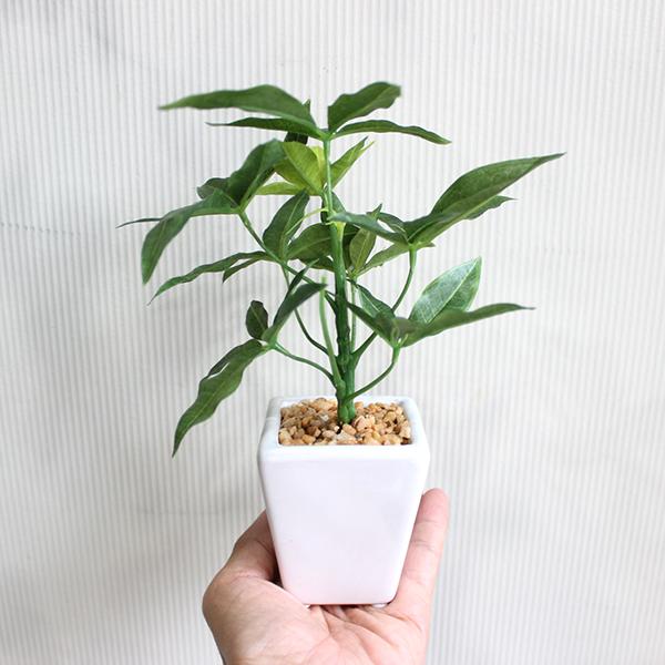 ミニパキラ 20cm 造花 フェイクグリーン CT触媒 消臭 観葉植物 ミニパキラ 20cm 造花 フェイクグリーン CT触媒 消臭 観葉植物