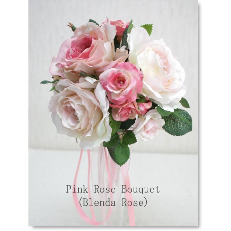 アンティークローズブーケ ピンク　造花