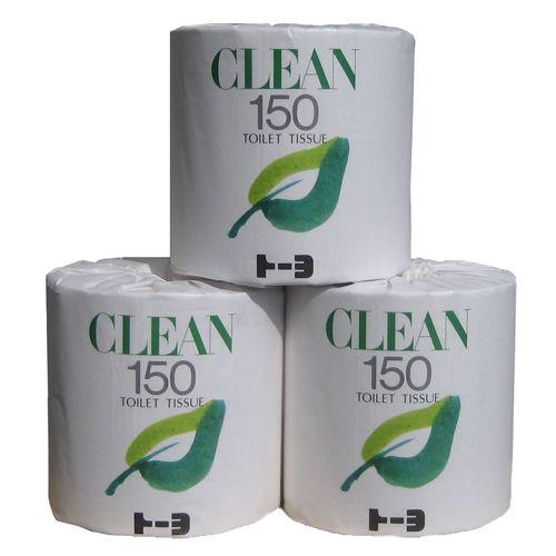 トイレットペーパーシングル トーヨCLEAN150m巻 45巻 : みやこ