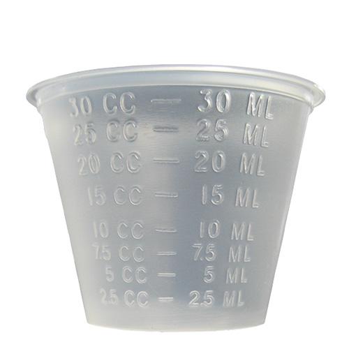 業務用透明カップ2000個以上 プラスチックカップ・プラカップ業務用 PP1ozカップ半透明（目盛入