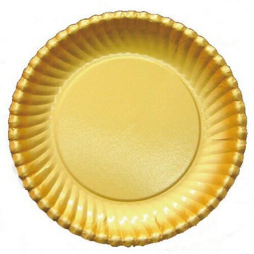紙皿 ゴールドプレート 菊型 8号 800枚 : みやこオンライン