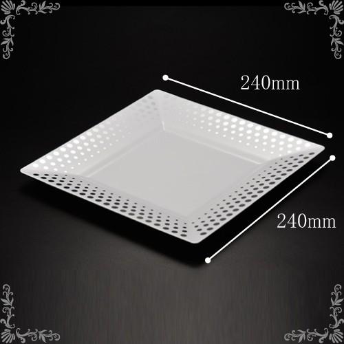 ES-02 角皿（プラスチック製）24cm 120枚 : みやこオンライン