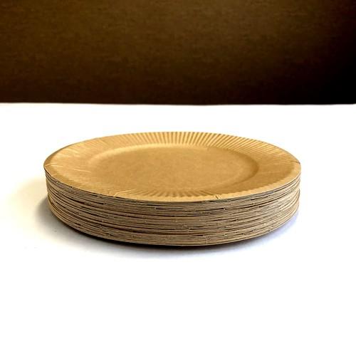 紙皿 丸 未晒 20cm 50枚 : みやこオンラインショッピング - 通販