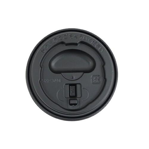 トーカン 紙コップ用フタ SMP-340E-LF リフトアップLID ブラック 1250枚
