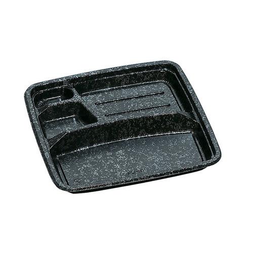 弁当容れもの TR-124H みかげ黒 400枚 キッチン、日用品、文具-使い捨て弁当箱、紙バック