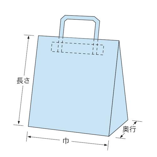 手提げ紙袋 ラッピーバッグ No.10 未晒無地 400枚（巾220×奥行140×長さ