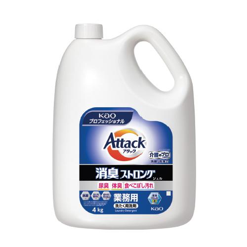 花王 Kao Attack 消臭ストロングジェル 業務用 4kg×4本 花王 アタック 消臭ストロングジェル 業務用 4kg×4本 : みやこ