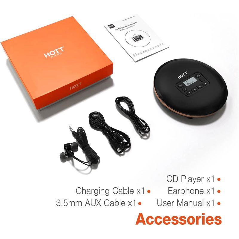 ポータブルCDプレーヤー ヘッドフォン付き HOTT Walkman CD ポータブルCDプレーヤー ヘッドフォン付き HOTT Walkman CD