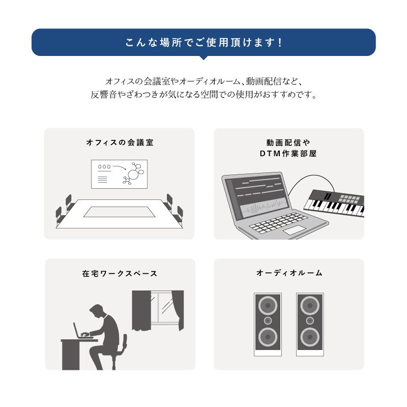 Qonpet 30mm 900mm 900mm 吸音材 防音 吸音 壁 防音材 防音シート 窓 ドア 防音マット 吸音シート Diy 在宅勤務 書斎 宅録 テレワーク Libgraphy Online Shop 通販 Yahoo ショッピング