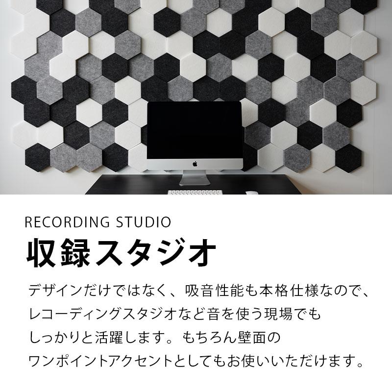 防音DIY材料 吸音材＋制振フェルト｜約5㎡（約3畳）DTM・配信・ホームスタジオ 吸音材 吸音ボード 【 60×60cm 厚さ9mm 】 大判 10枚セット 広範囲に