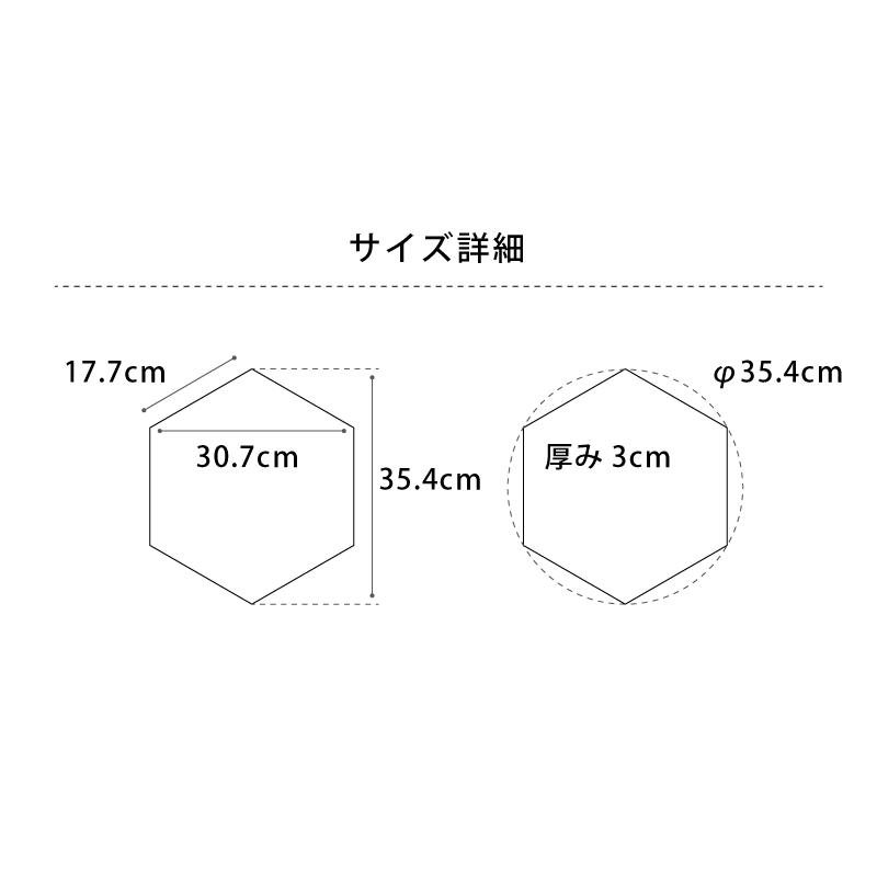 オフィス吸音パネルOTTO R オットー・アール 六角形 直径35.4cm 吸音材 オフィス家具 会議室 デザイン おしゃれ 在宅ワーク 反響対策 【アルマット】