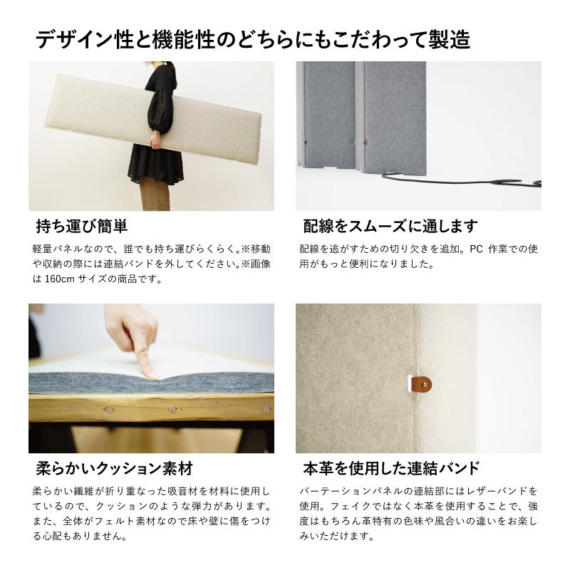 日本製 TRANQORD吸音パーテーション 高さ160cm 8連 集中ブース 日本製 TRANQORD吸音パーテーション 高さ160cm 8連 集中ブース