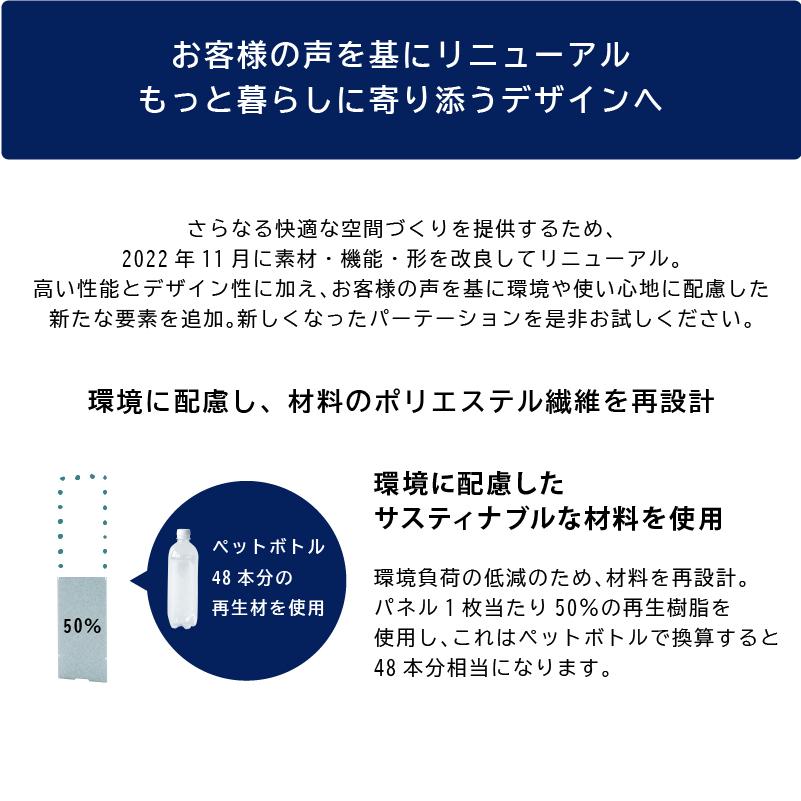 日本製 TRANQORD吸音パーテーション 高さ160cm 4連 集中ブース 吸音材