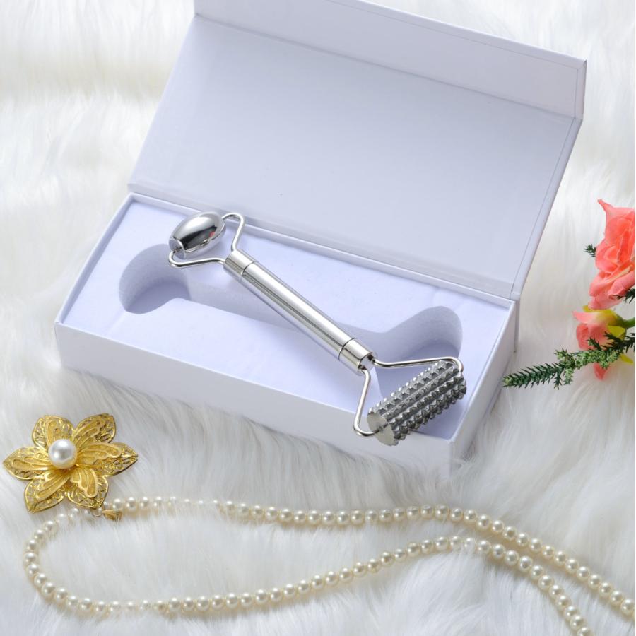ステンレス 2wayマッサージローラー 刺さない美容鍼 トリートメントローラー ローラー鍼 Vr Str102 E Mono Base 通販 Yahoo ショッピング