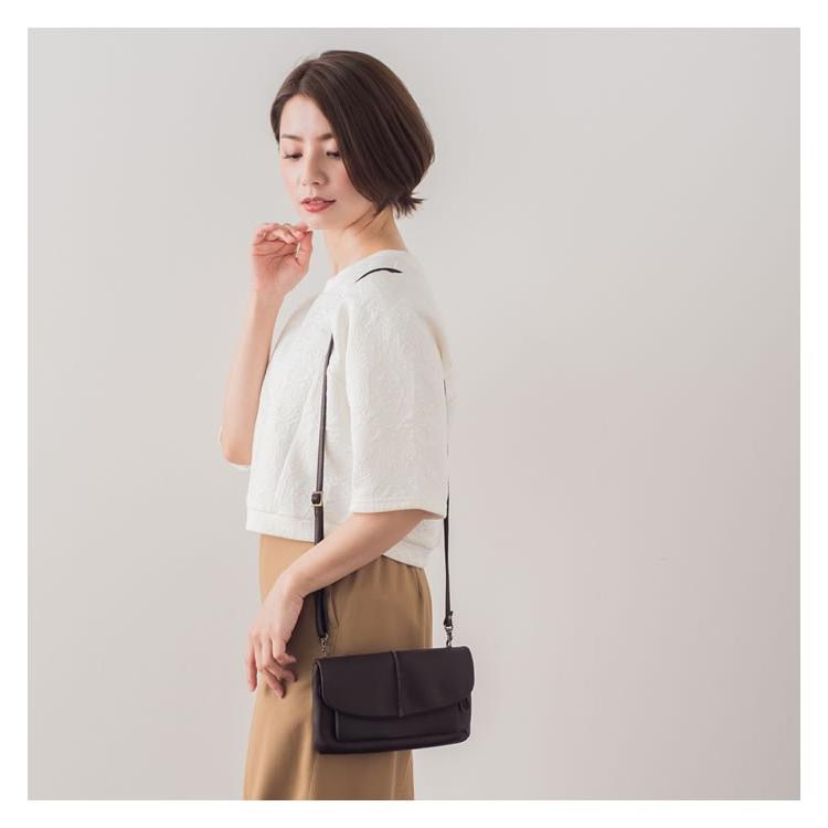 お財布ポシェット ショルダー 日本製 牛革 本革 レディース フォーマル