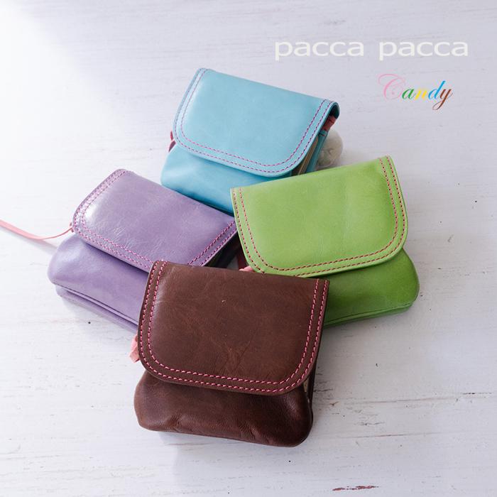 pacca pacca（パッカパッカ） 財布 レディース がま口財布 本革 馬革