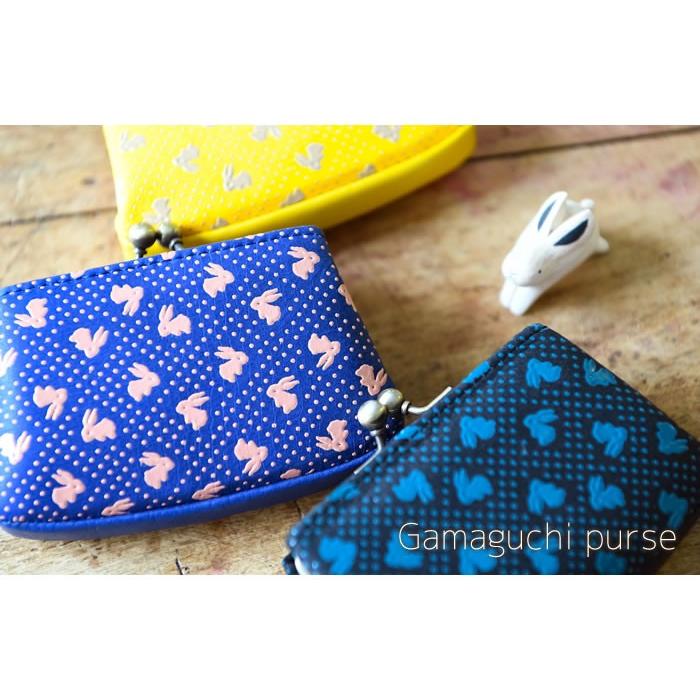 古都印伝 がま口財布 小銭入れ カード入れ レディース 鹿革 本革 国産