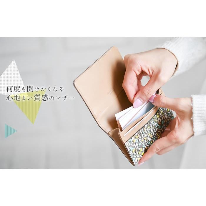 友禅文庫 名刺入れ カードケース ビジネス 30枚 レディース 本革 日本