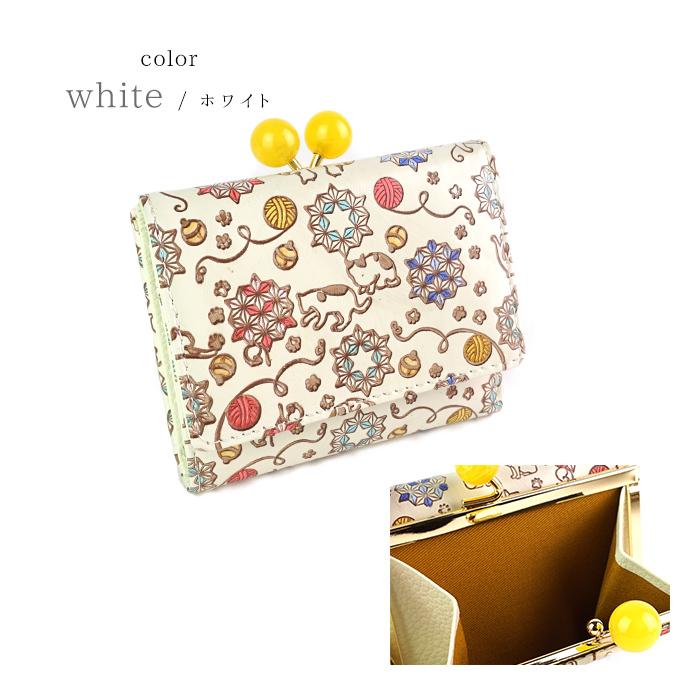 新品未使用 友禅文庫 財布 レディース 三つ折り財布 がま口 友禅文庫 財布 レディース 三つ折り財布 がま口財布 厄除け 魔