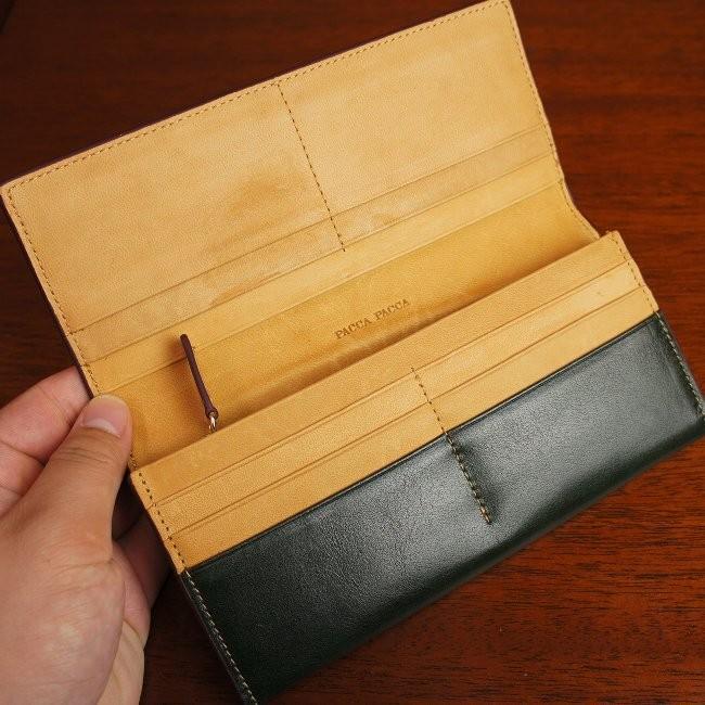 pacca pacca（パッカパッカ） 財布 メンズ 長財布 本革 牛革 馬革 素