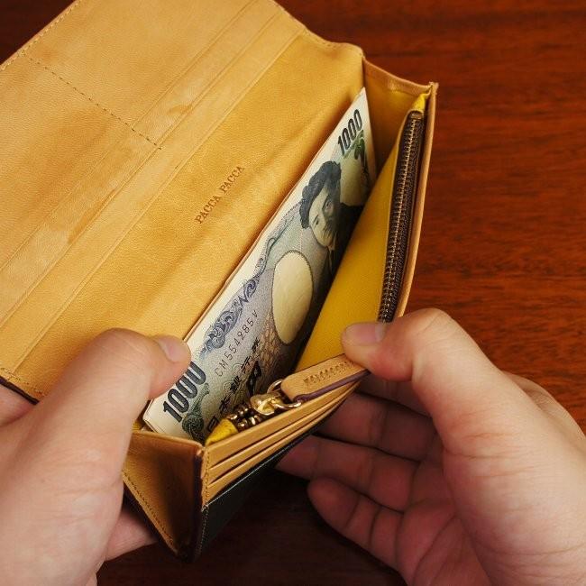 pacca pacca（パッカパッカ） 財布 メンズ 長財布 本革 牛革 馬革 素