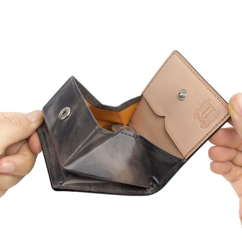 ケース ボックス 小銭入れ コンパクト 革財布 メンズ 男性 紳士 日本製 本革 牛革 馬革 ネブラ paccapacca 父の日 敬老の日 ギフト pacca pacca（パッカパッカ） コインケース ボックス 小銭入れ