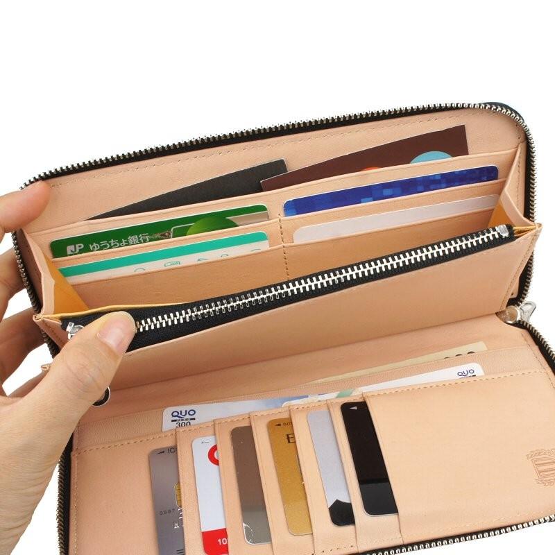 pacca pacca（パッカパッカ） 長財布 ラウンドファスナー オープン