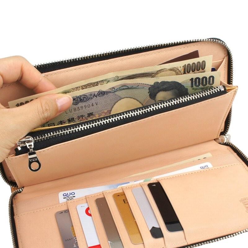 pacca pacca（パッカパッカ） 長財布 ラウンドファスナー オープン