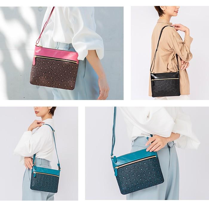 古都印伝　バック 本革 鹿革 日本製 和風 古都印伝 バッグ ショルダーバッグ レディース トンボ 本革 鹿革