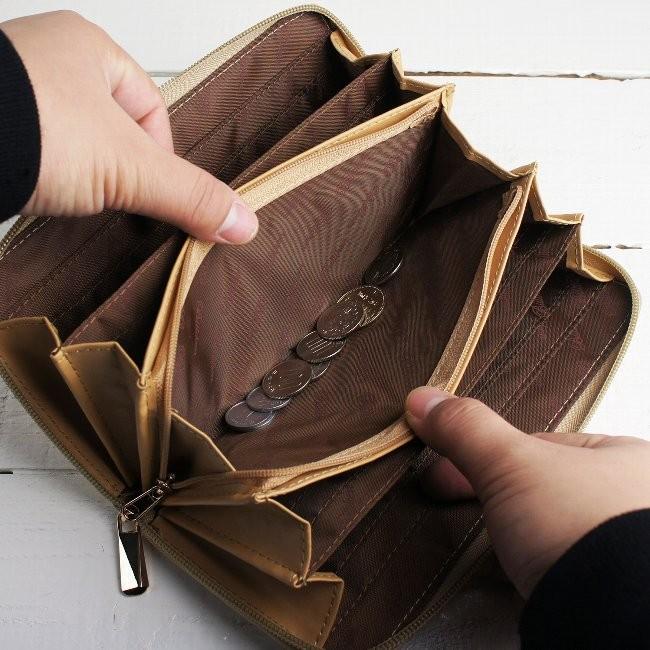 金運アップ｜長財布 ラウンドファスナー｜幾何学模様 レディース