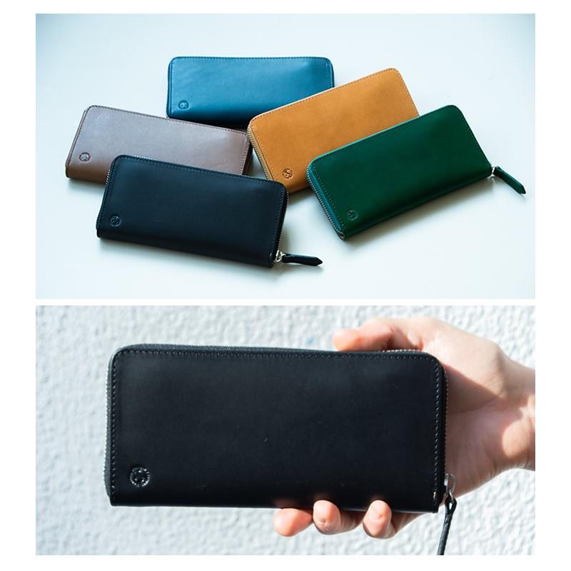 名入れ対象商品】長財布 ファスナー メンズ 紳士財布 イタリアンレザー