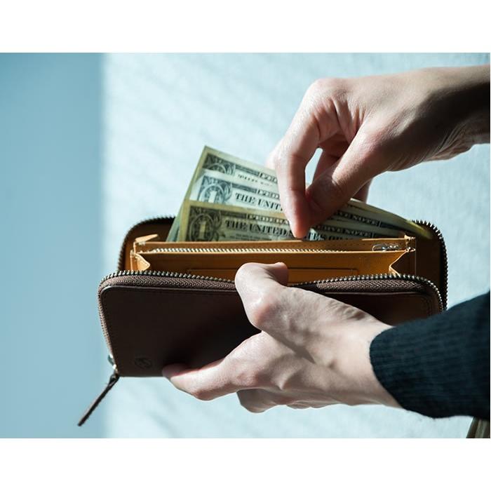 長財布 ファスナー メンズ 紳士財布 イタリアンレザー 本革 ビジネス フォーマル おしゃれ ヌメ革 ブッテーロ 名入れ対象商品】長財布 ファスナー メンズ 紳士財布 イタリアンレザー