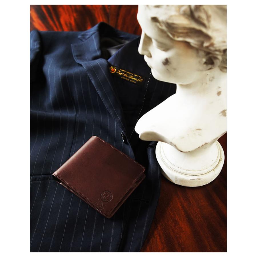 名入れ対象商品】財布 メンズ 二つ折り 本革 日本製 姫路レザー 二