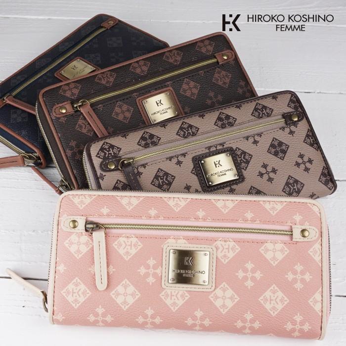 HIROKO KOSHINO（ヒロコ コシノ） ラウンドファスナー長財布 財布 大