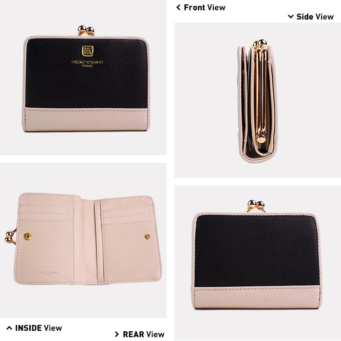 がま口財布 レディース 合成皮革 折りたたみ財布 人気 大容量