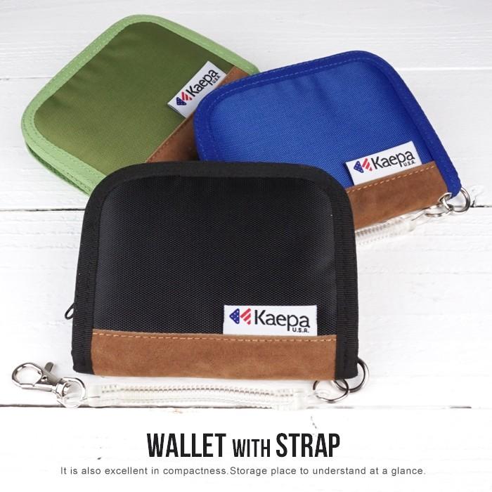 財布 メンズ 二つ折り財布 折りたたみ財布 小銭入れあり コインケース マジックテープ ストラップ付き ケイパ Kaepa Usa Kp 322 イーモノ 通販 Yahoo ショッピング