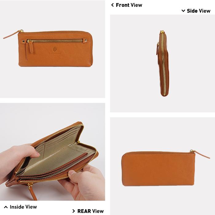 【名入れ対象商品】L字ファスナー 長財布 薄型 抗菌防カビ加工 除菌加工サービス｜レディース 本革｜Les.conni