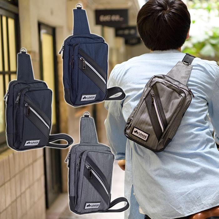 ボディバッグ ショルダーバッグ ワンショルダー メンズ 男性 カジュアル 軽量 斜めがけ ファスナー ポケット Logos 最大75 オフ