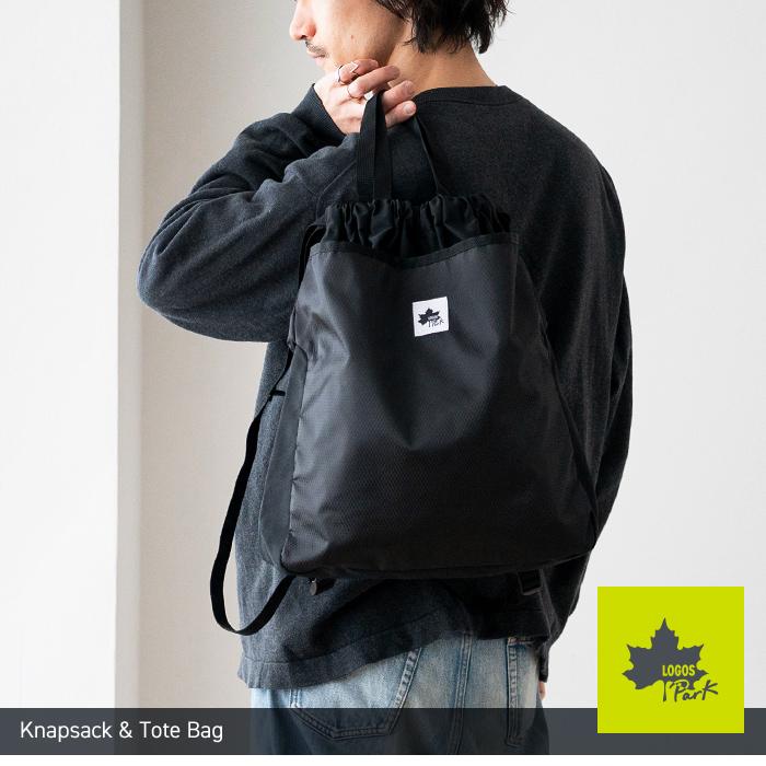   モノグラムロゴ ジッパー バックパック A4対応 LOGOS Park ロゴスパーク ナップサック ナップザック トート