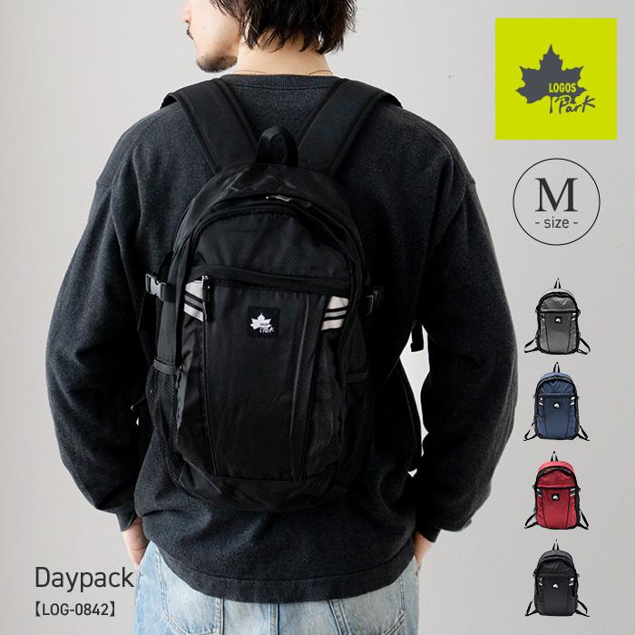 LOGOS Park ロゴスパーク リュック バックパック リュックサック デイパック リフレクター 反射 メンズ 男女兼用 Mサイズ 軽量 大容量 おしゃれ 通勤 通学 | LOGOS